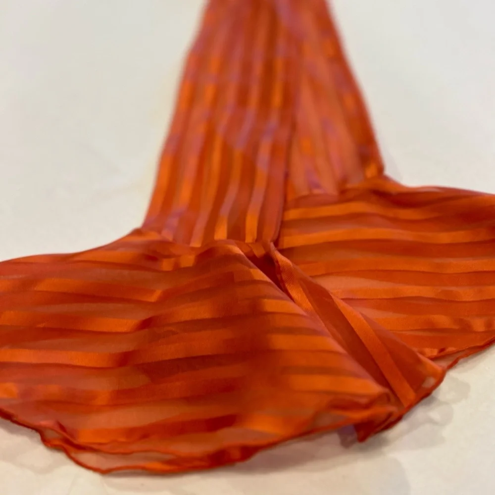Vintage Shiny Rust Necktie